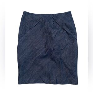 Balenciaga Dark Blue Pencil Skirt Denim‎ Jean 42